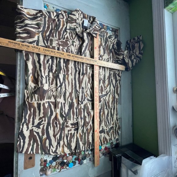 Rattlers Brand Ducks Unlimited Camo Button Down Shirt Outdoor Men's L NWT - Picture 5 of 9